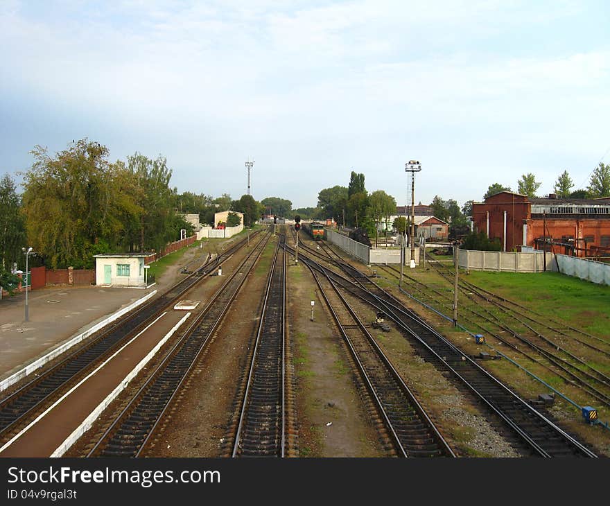 Rails on a the sleepers