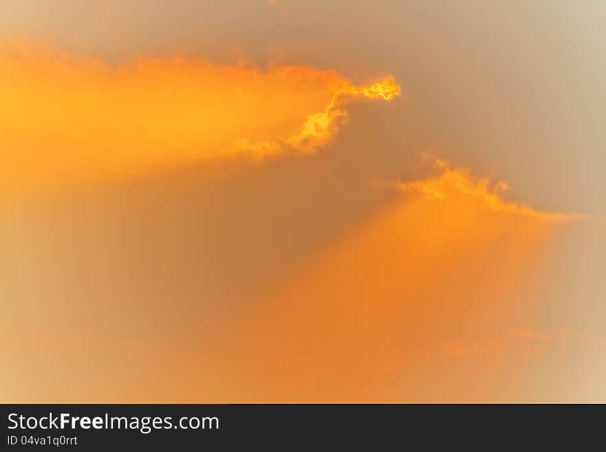 Image of sunlight effect behind cloud. Image of sunlight effect behind cloud.