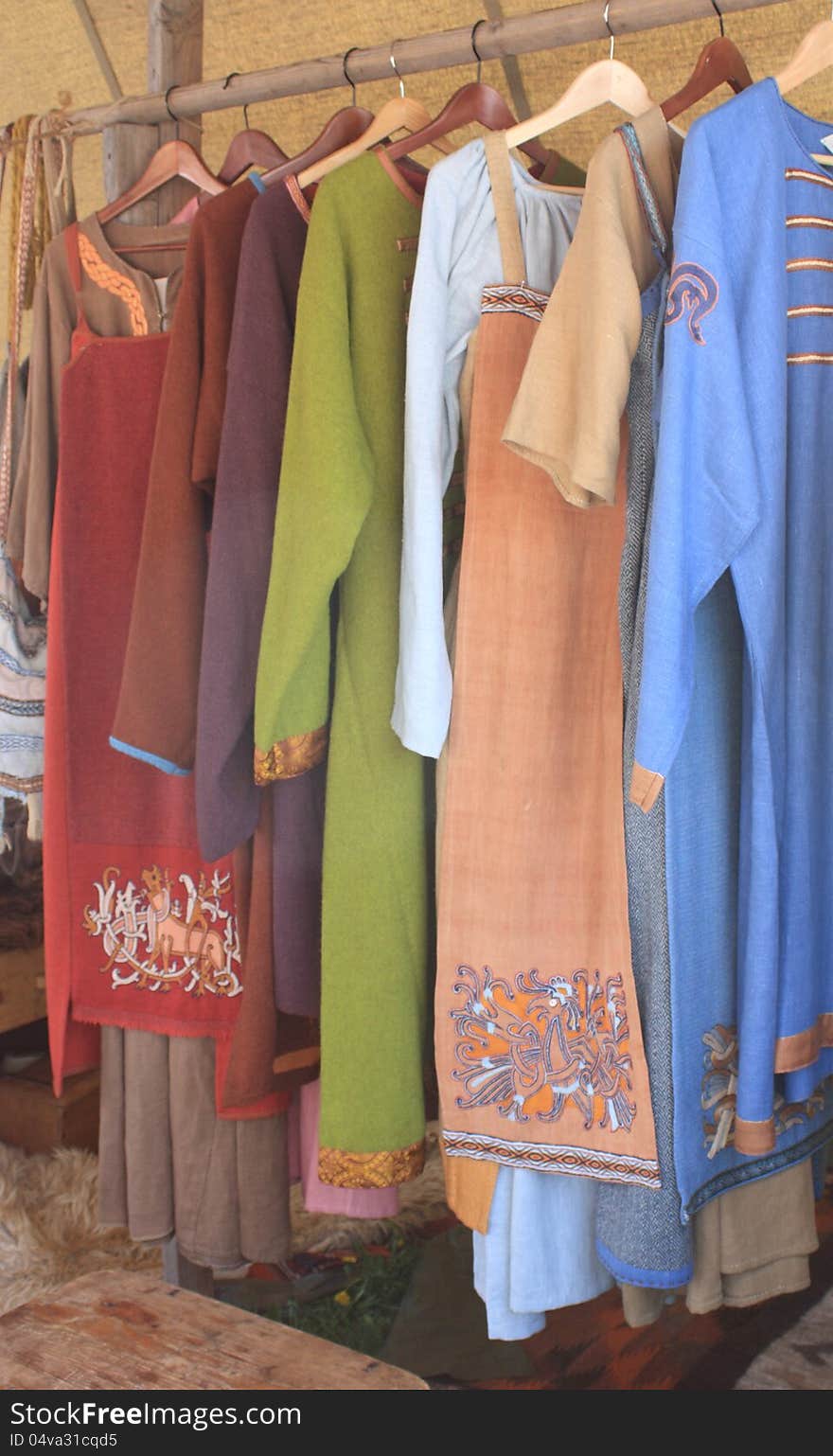 Linen handmade wear on the market