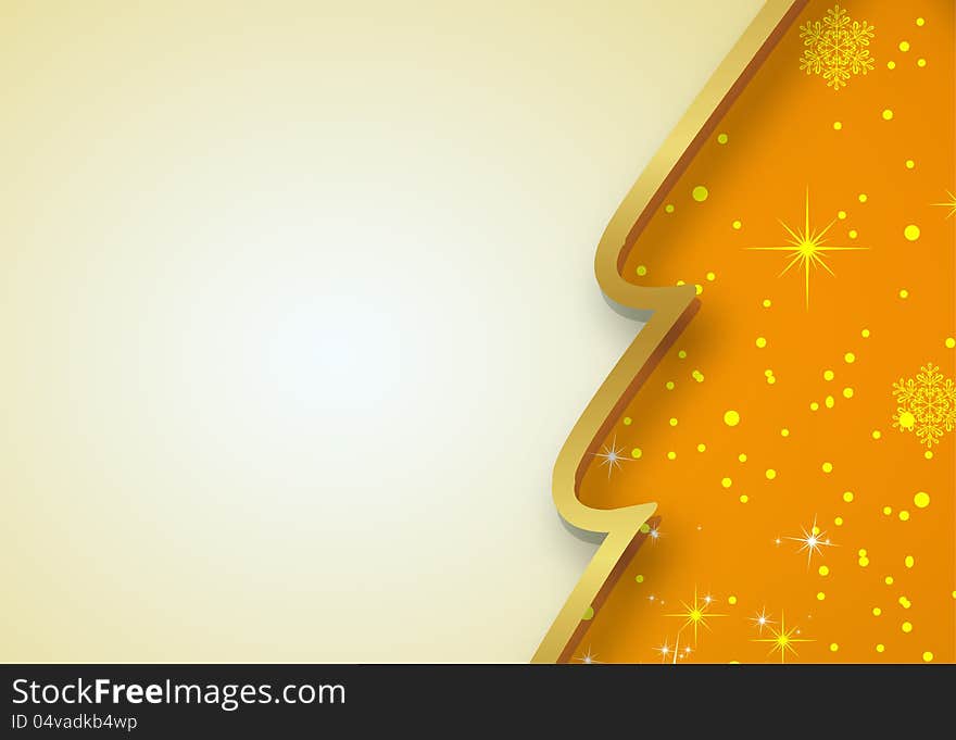 Greeting card with snowflakes and copy space Vector illustration. Greeting card with snowflakes and copy space Vector illustration