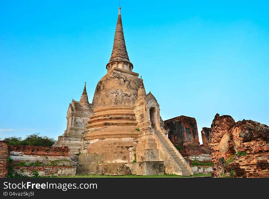 Pagoda of Ayuthaya temple