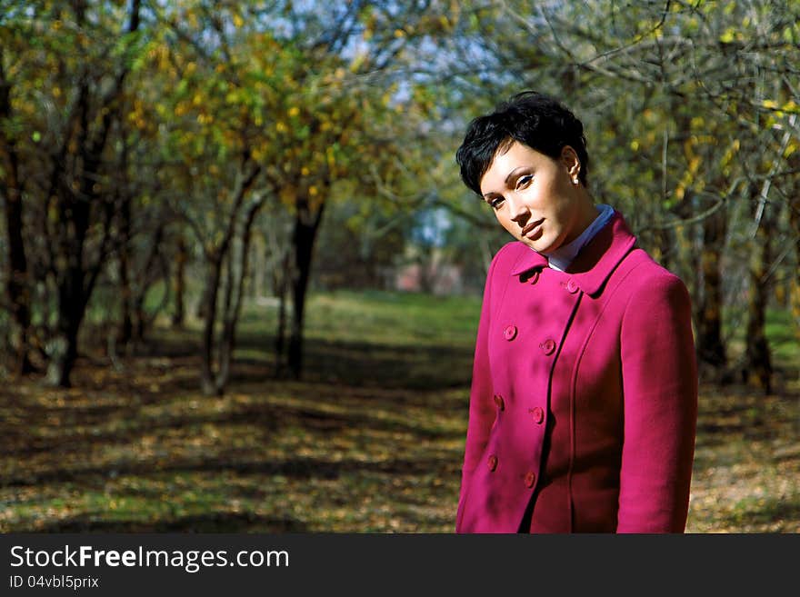 Girl in autum