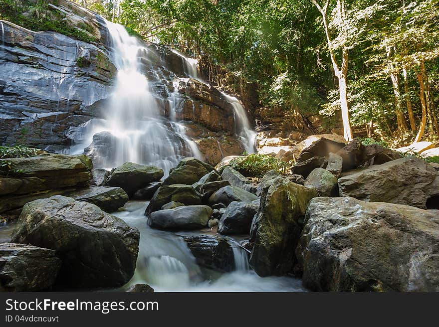 Tardmok waterfall in Chiangmai, Thailand. Tardmok waterfall in Chiangmai, Thailand.