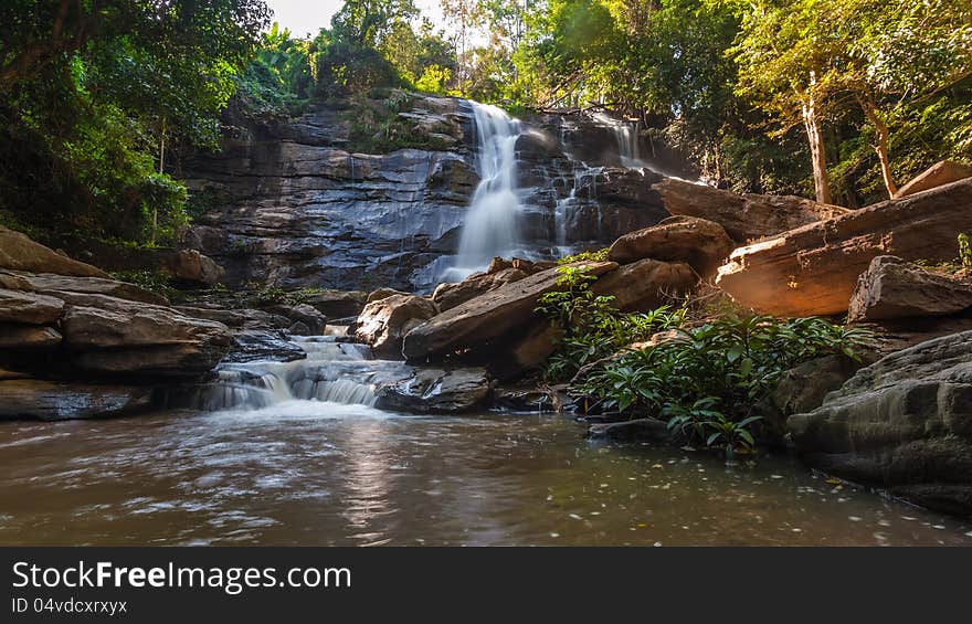 Tardmok waterfall in Chiangmai, Thailand. Tardmok waterfall in Chiangmai, Thailand.