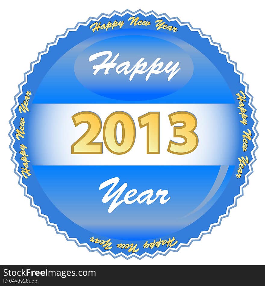 Happy new year logo