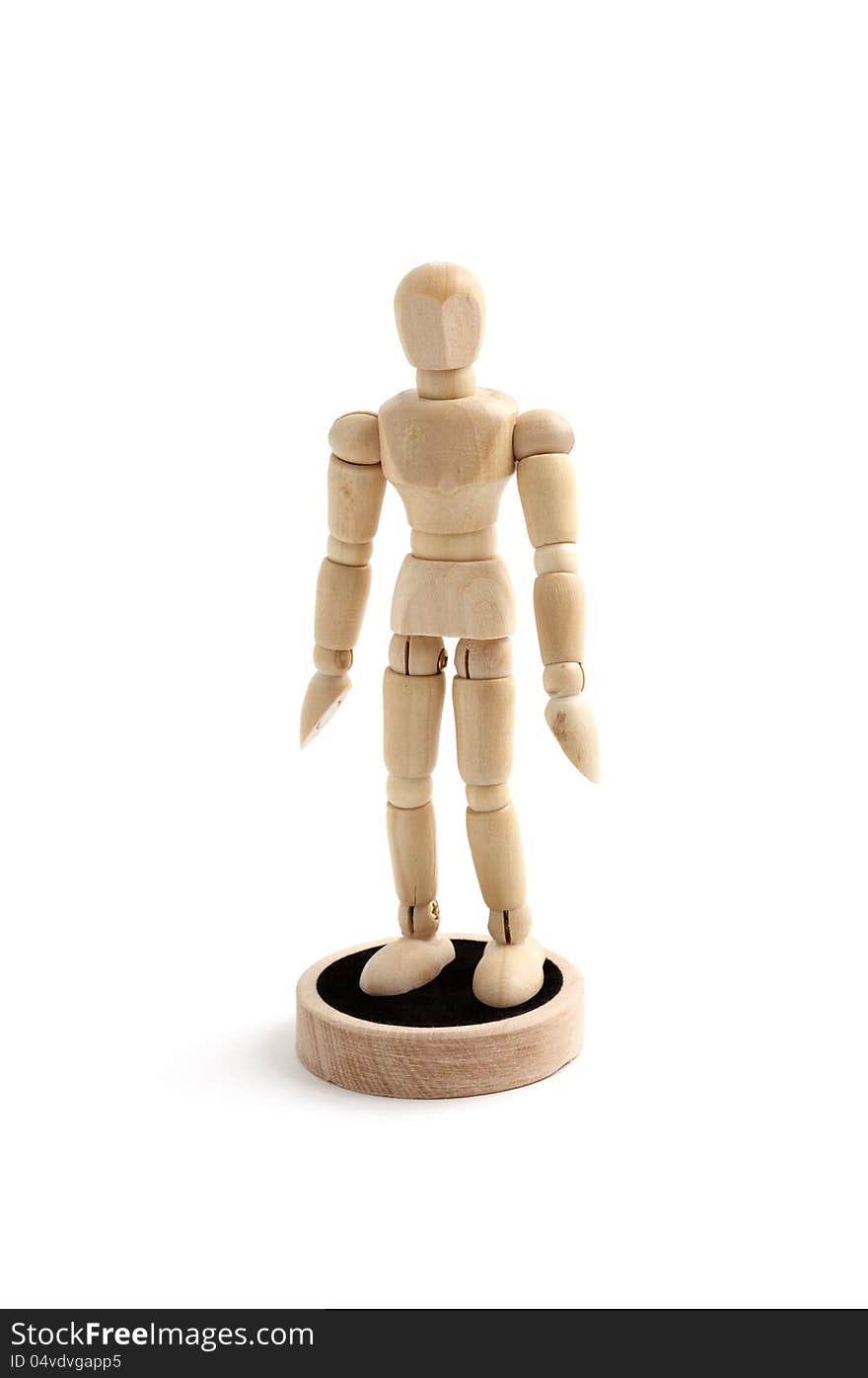 Mall wooden mannequin for drawing