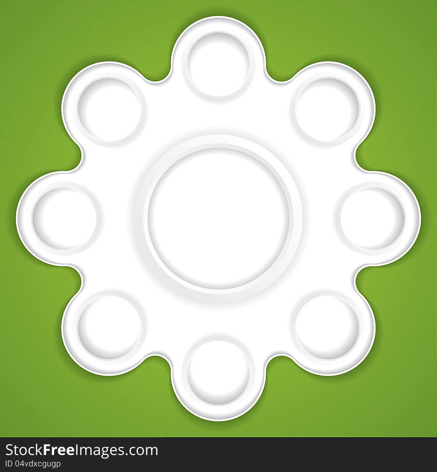 Abstract web design bubble vector