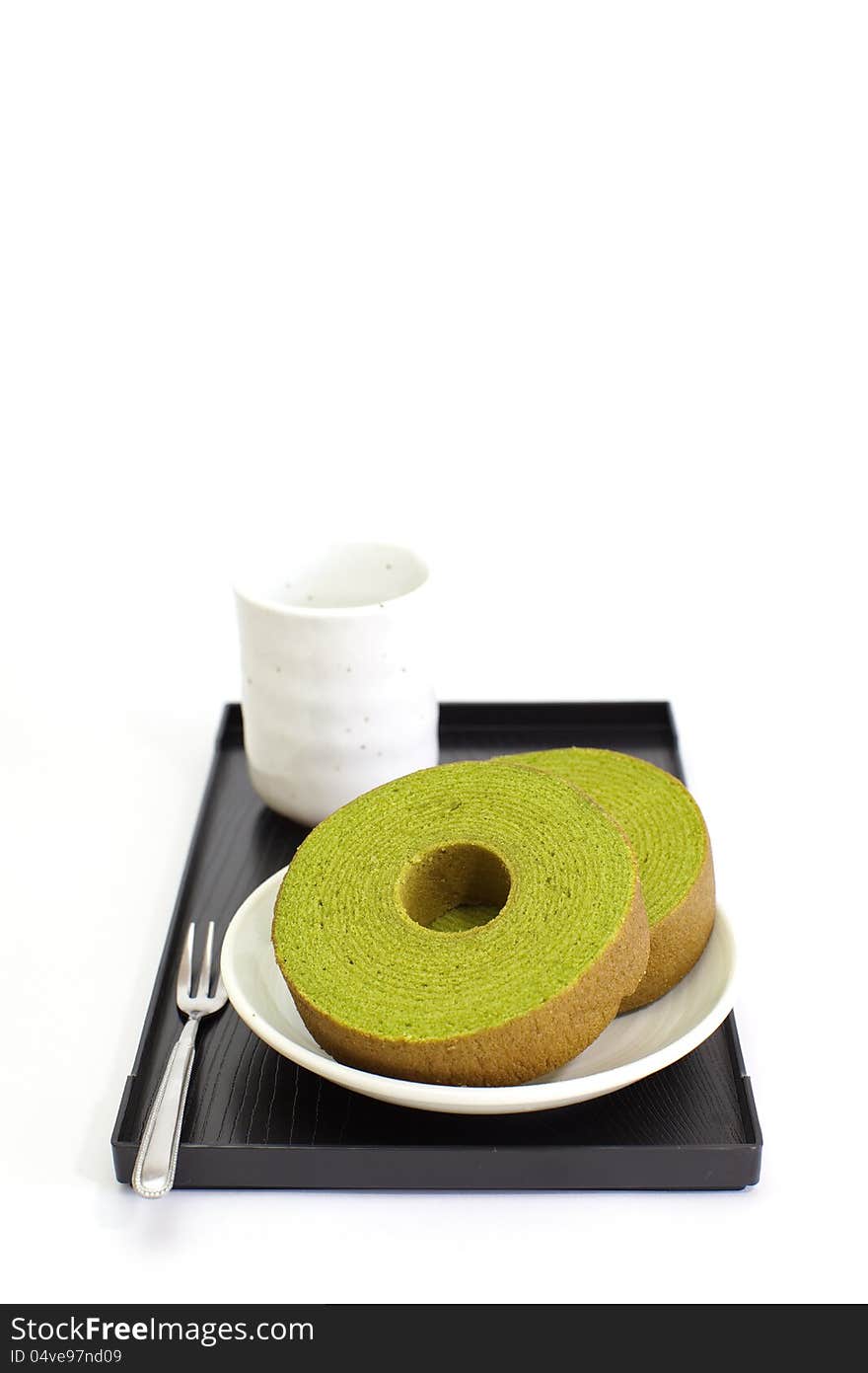 Sponge Cake Green Tea