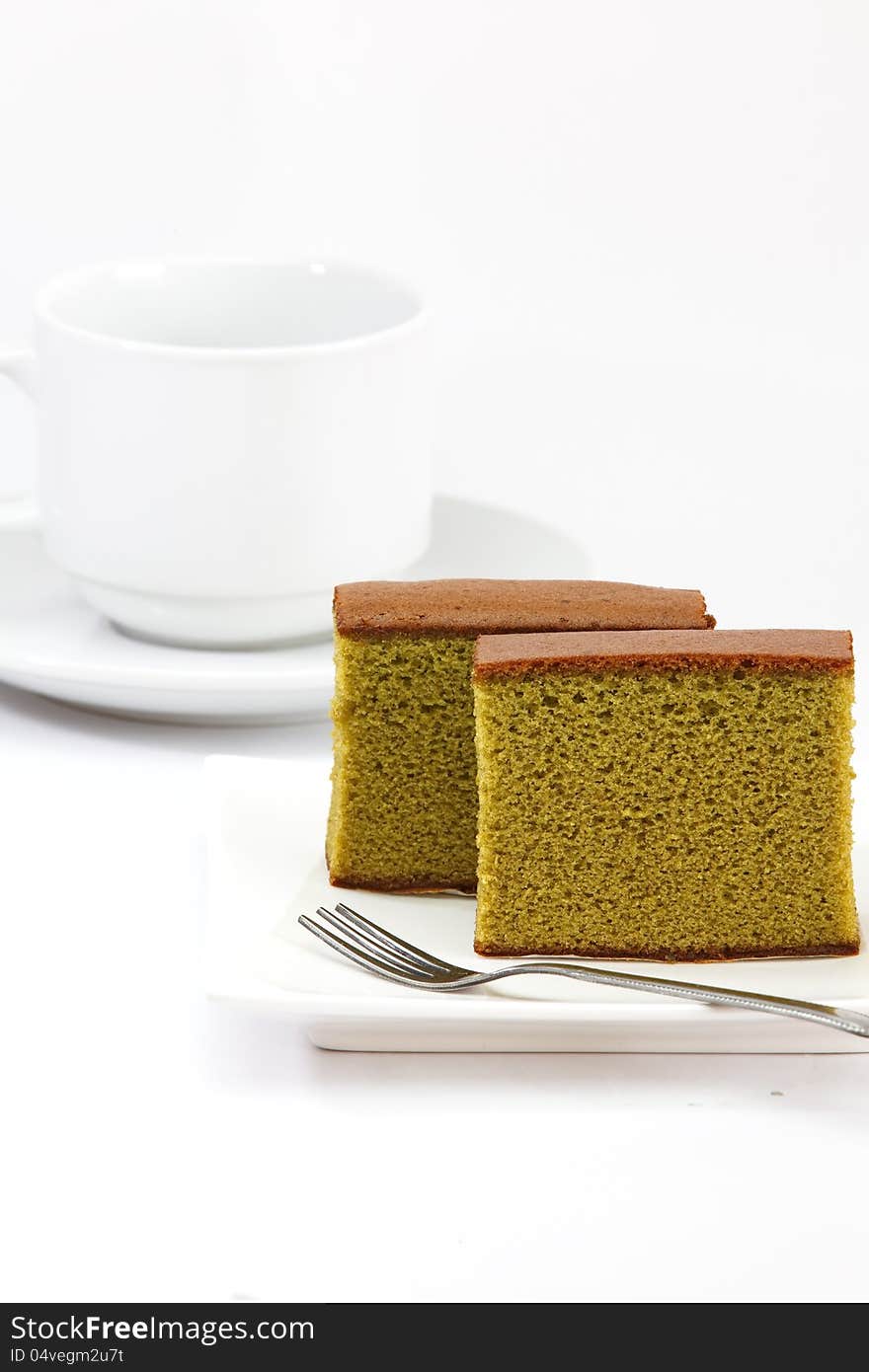 Sponge Cake, Green Tea