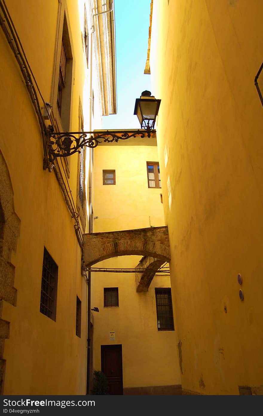 Pistoia, tipical italian street