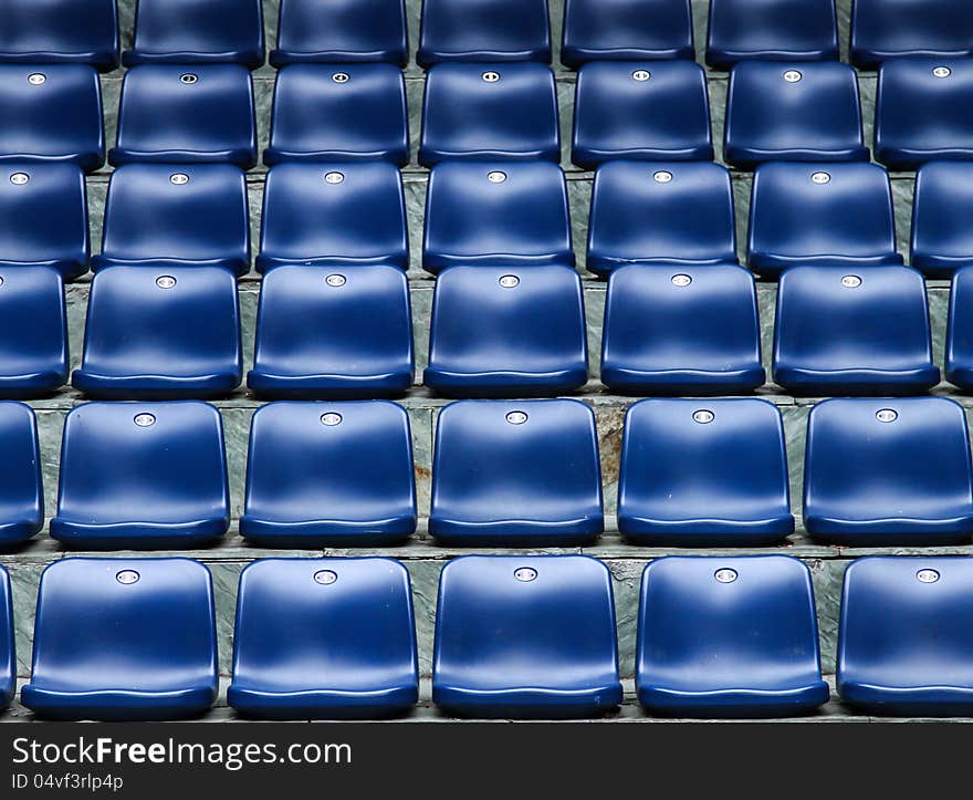 The chairs in china stadium. The chairs in china stadium