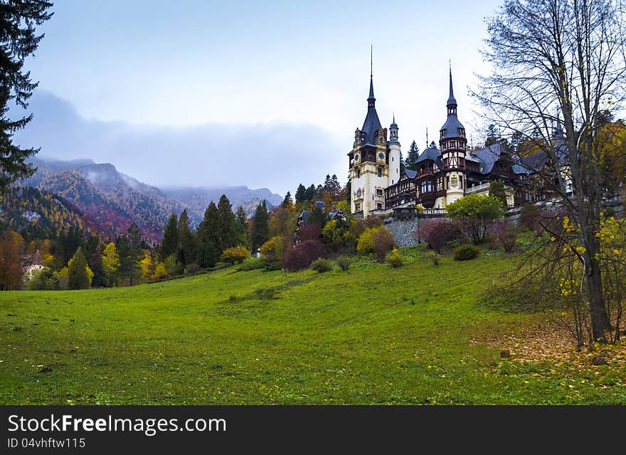 peles castle in transylvania, romania