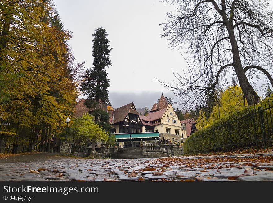 View at montain houses