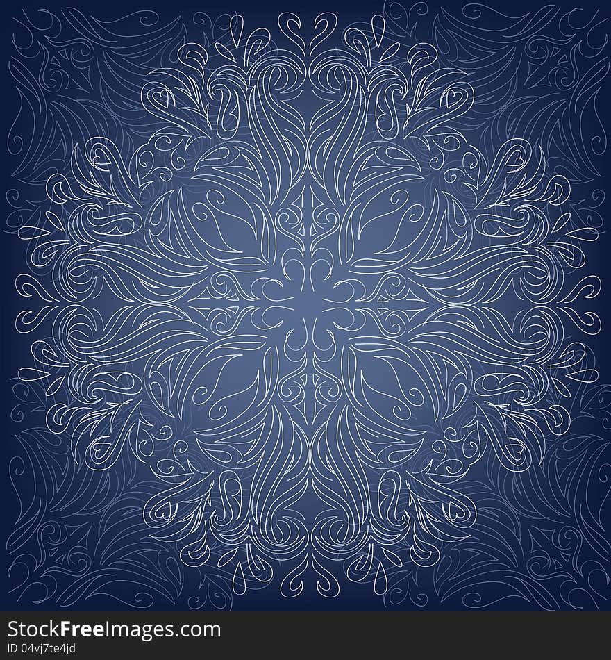 Background with round lace ornate