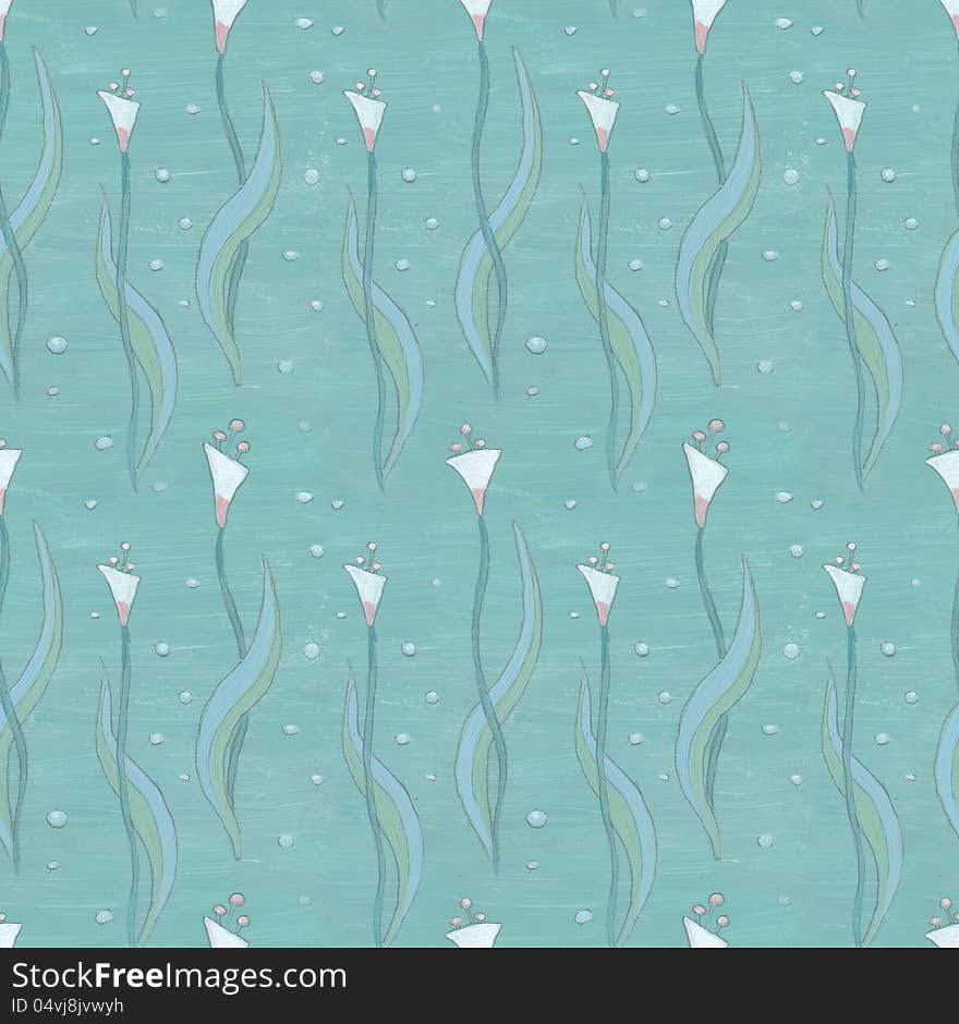 Artistic seamless pattern