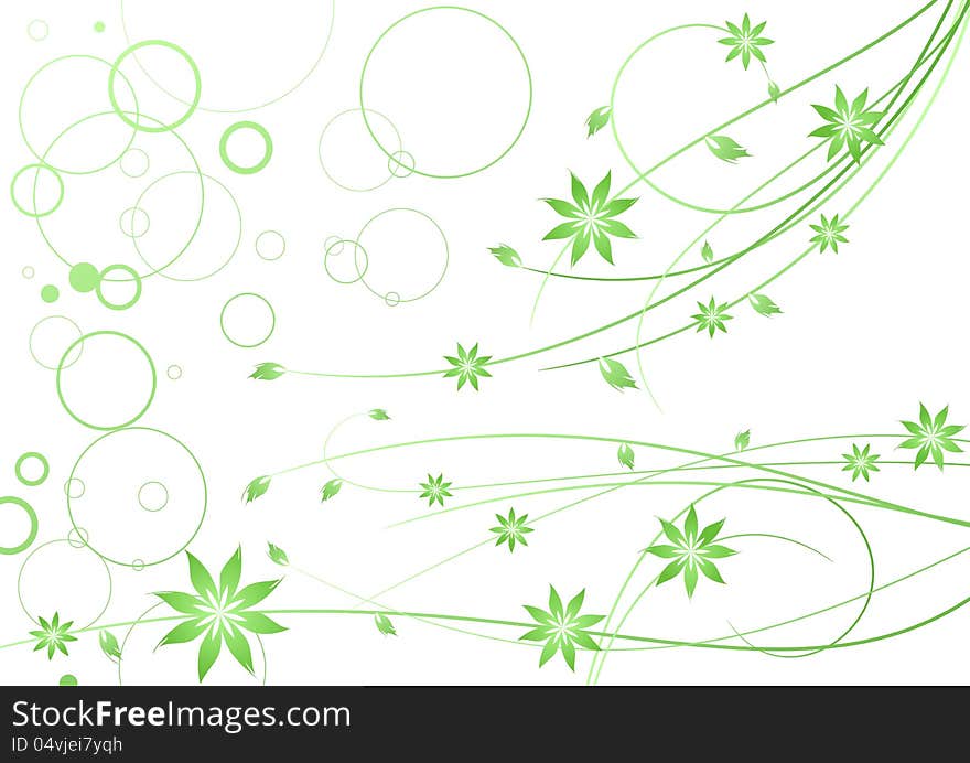 Abstract Floral Background