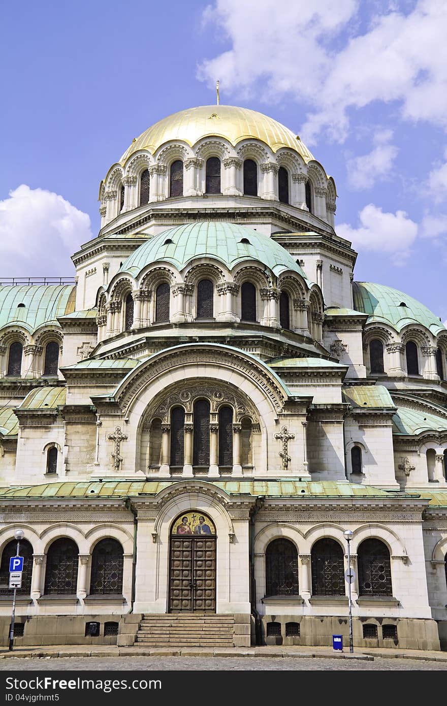 The St. Alexander Nevsky Cathedral in Sofia, Bulgaria