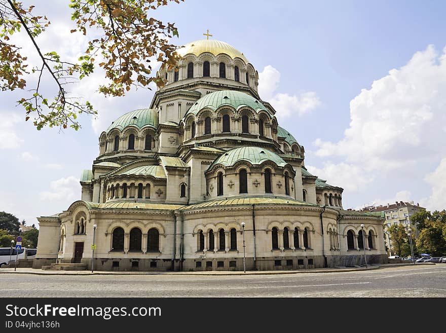 The St. Alexander Nevsky Cathedral in Sofia, Bulgaria