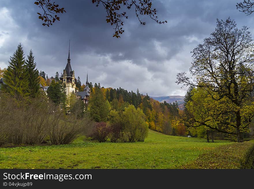 Peles Castle In Transylvania