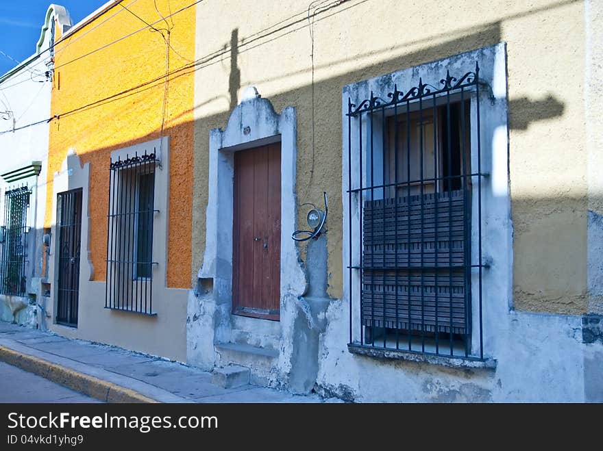 Unoccupied houses in Mexico town