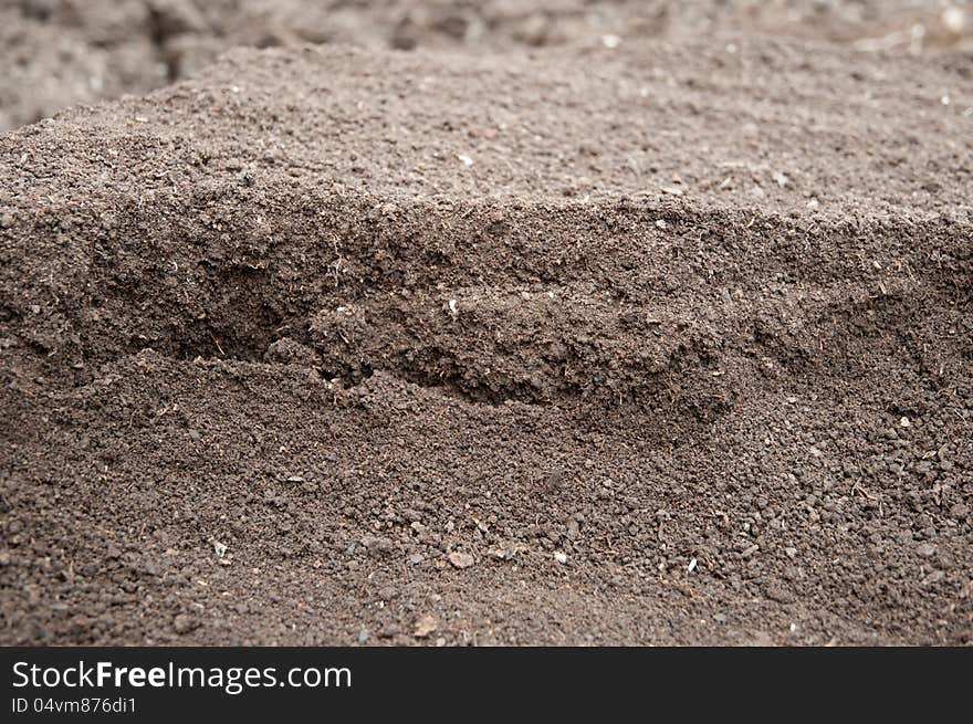 Soil- natural phenomenon, color image