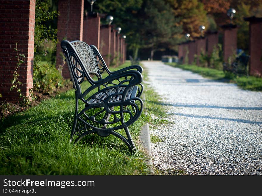 A park bench for modern day stress