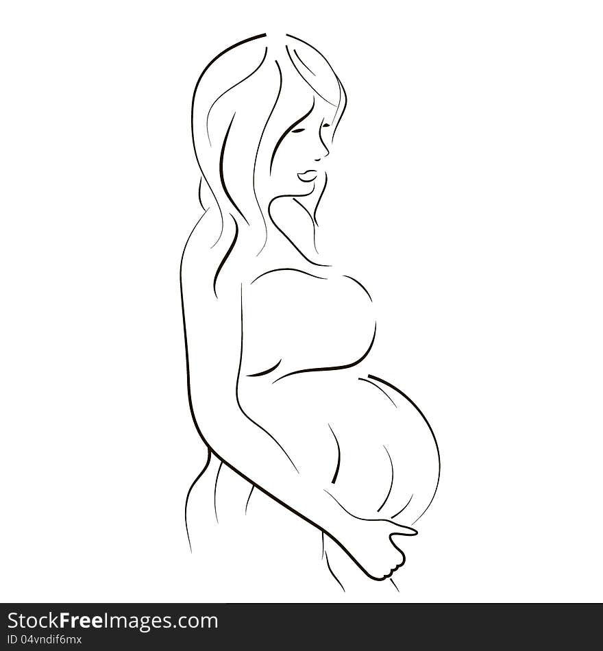 Pregnant Women Sketch