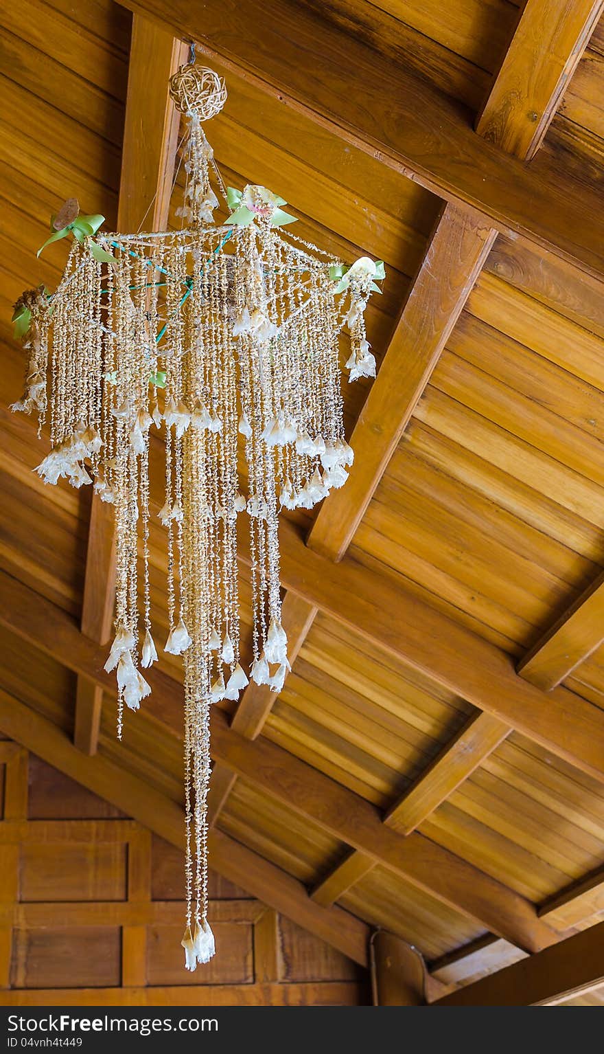 Thai style antique decoration mobile suspend from wooden ceiling