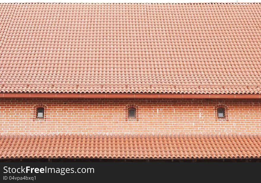 The Roof Is Covered With Tiles