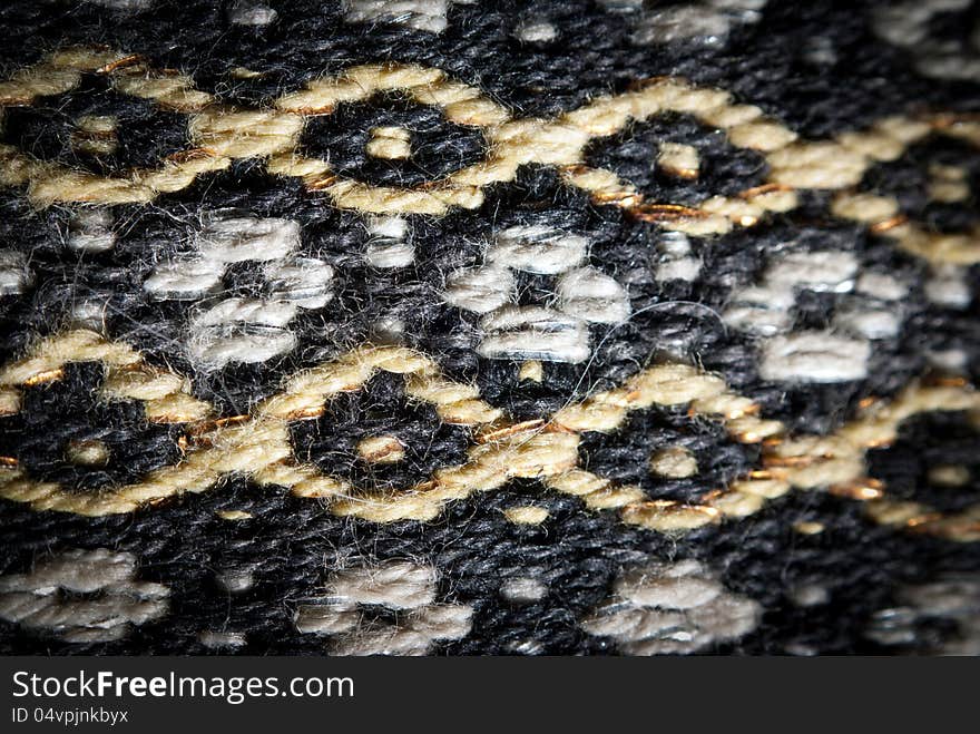 An old fabric texture closeup. An old fabric texture closeup