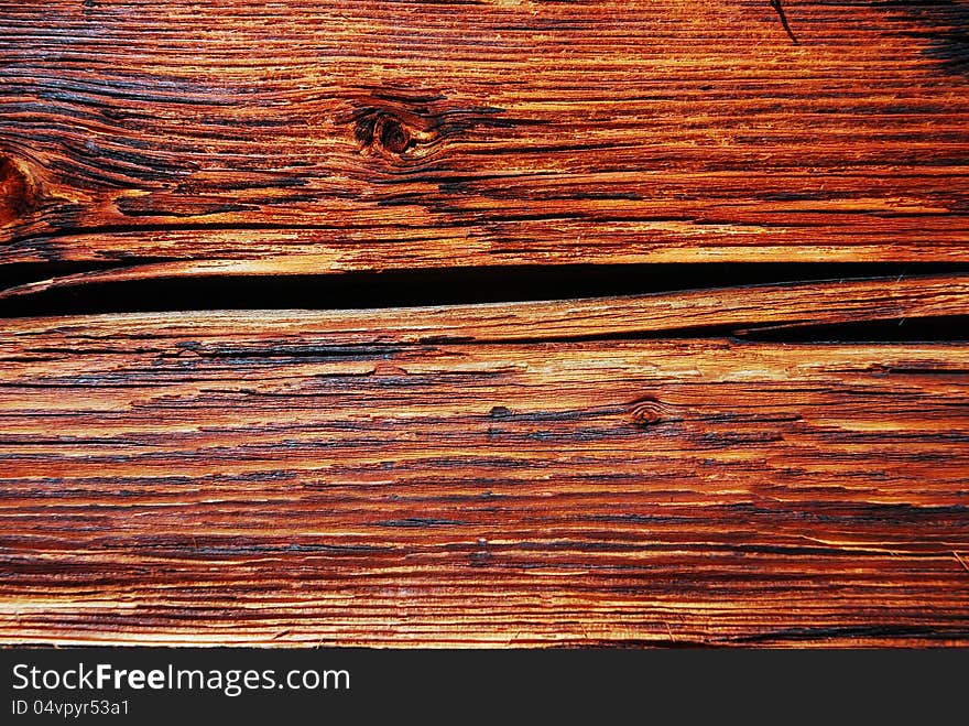 Front view to brown Old Wood texture