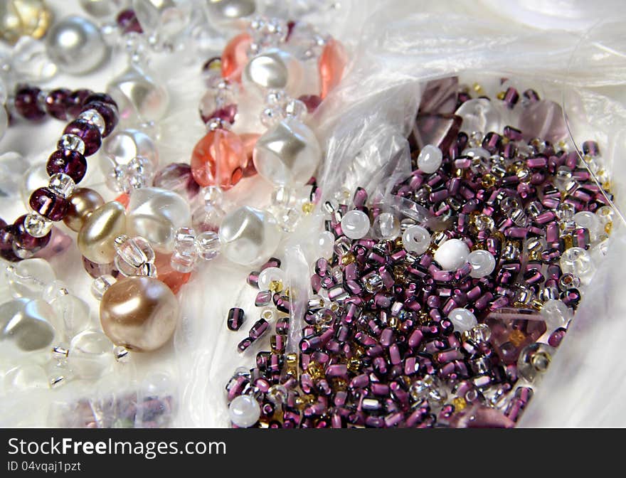 Beads and crystals for handmade work