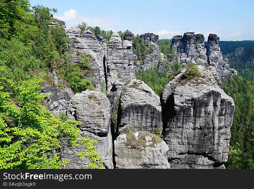 Elbe Sandstone Mountains
Unique among the central European low mountain ranges is the most ecologically significant levels of constant change, canyons, mesas and rocky places with extant closed forest areas.