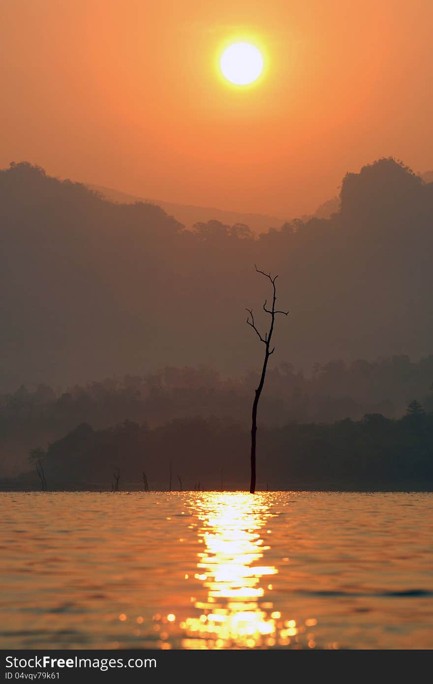 Sunrise Mountain and River [2]