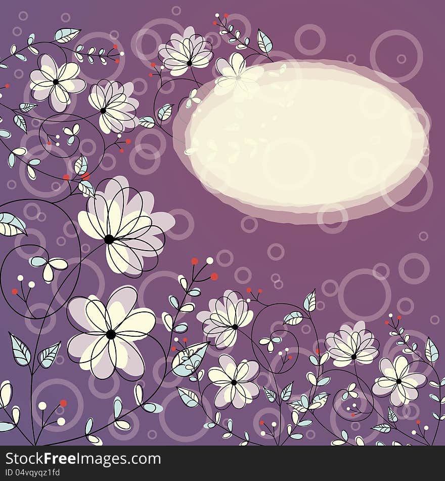 Delicate flower background