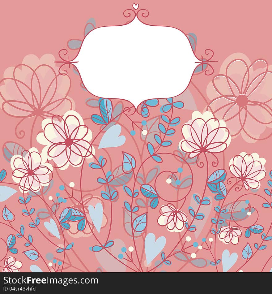 Delicate flower background