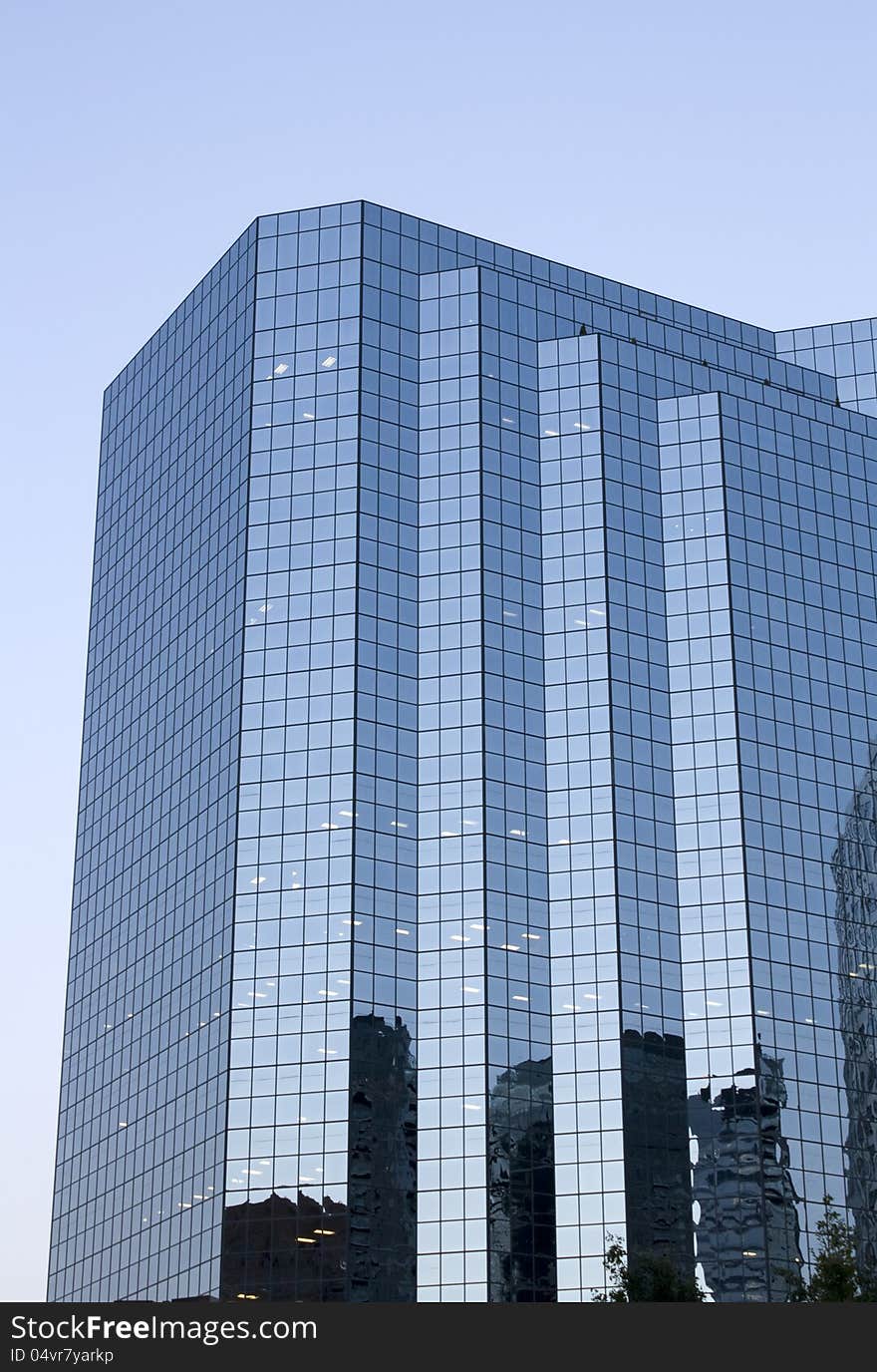 Modern office building in downtown Bellevue. Modern office building in downtown Bellevue