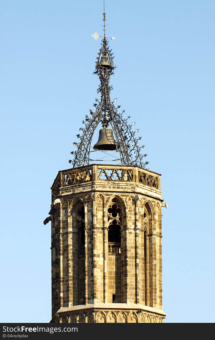 Bell tower for the Cathedral of the Holy Cross and Saint Eulalia, Barcelona, Spain