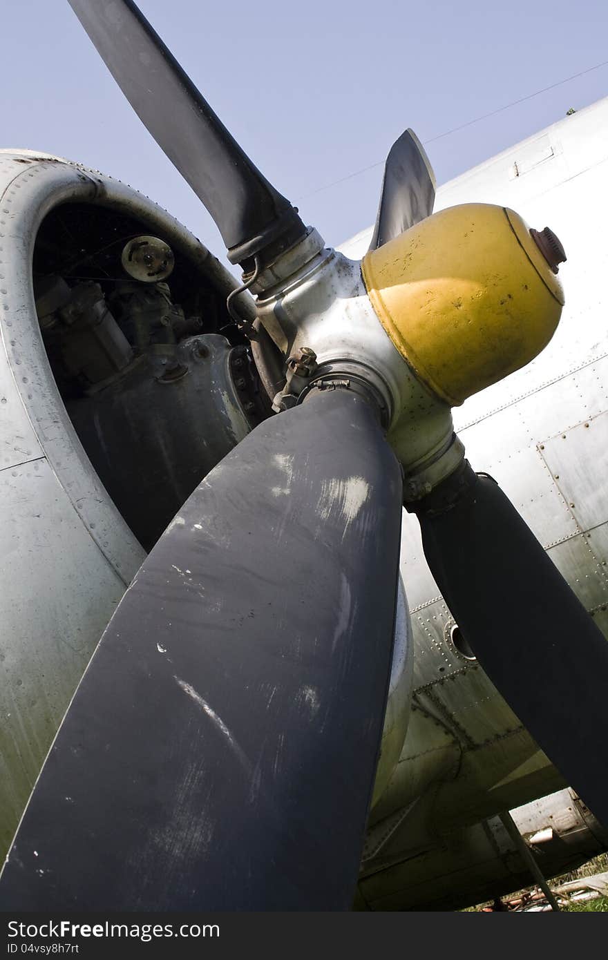 Historic Russian aircraft (Iljušin Il–14) in the museum. Historic Russian aircraft (Iljušin Il–14) in the museum