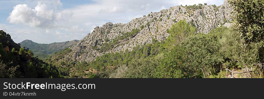 Panoramic view of Galatzo in Majorca (Spain). Panoramic view of Galatzo in Majorca (Spain)