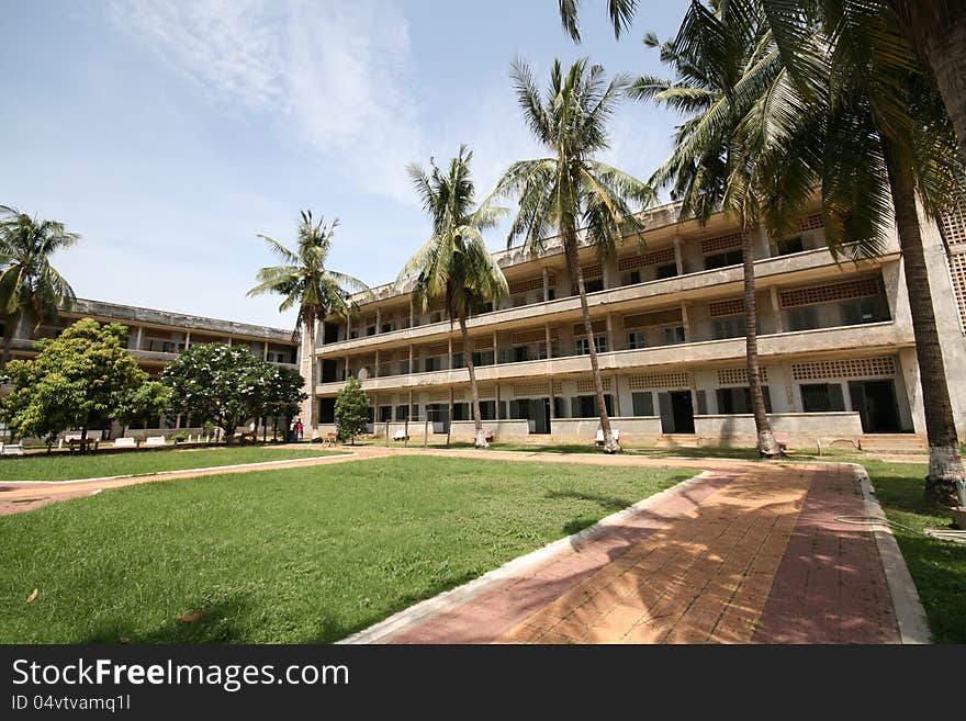 Outside A Former Prison In Phnom Penh