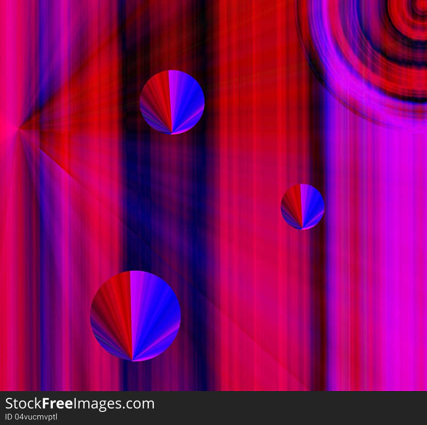 Abstract colored background with circles