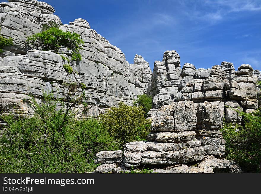 El Torcal de Antequera is a nature reserve in the Sierra del Torcal mountain range. It is one of the most impressive karst landscapes in Europe.