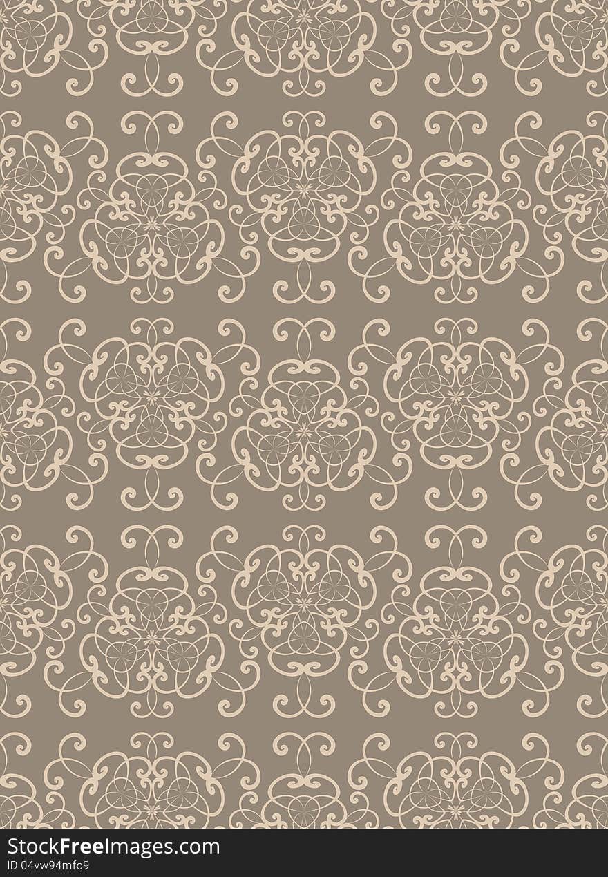 Abstract vintage seamless pattern. Vector illustration