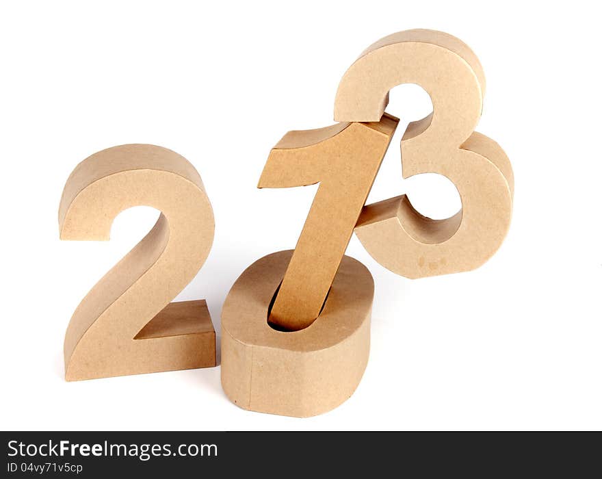 2013 in paper 3D numbers