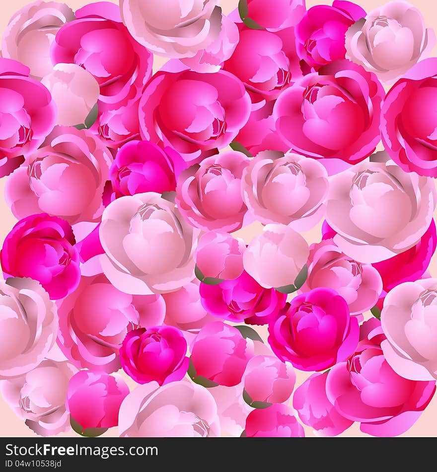 Vector seamless floral texture for fabric. Vector seamless floral texture for fabric