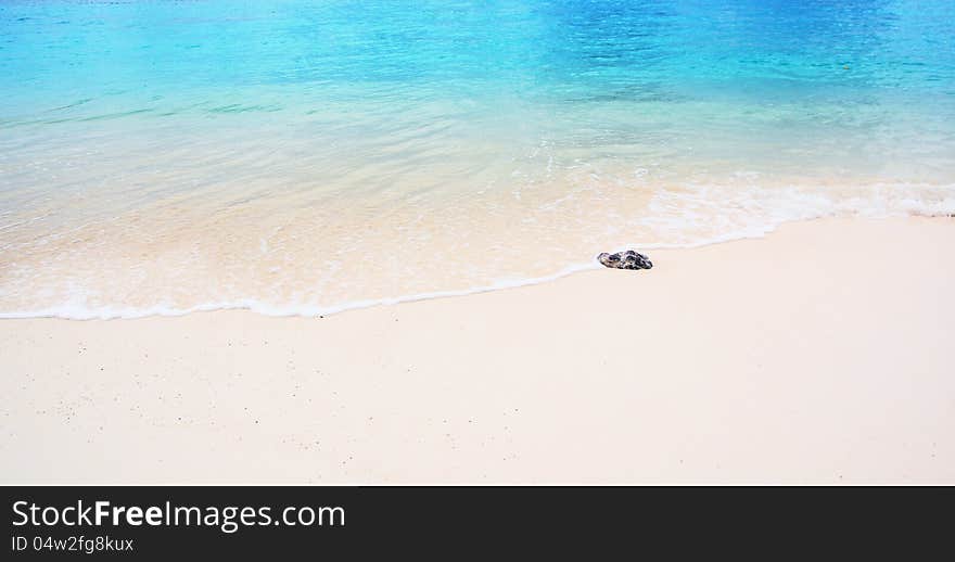 Tropical beach and sea wave, Similan island