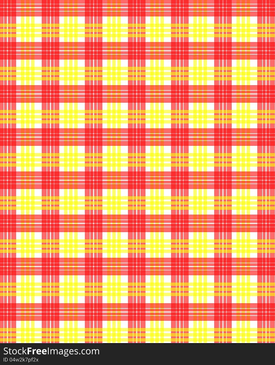 Red Yellow Squares Pattern