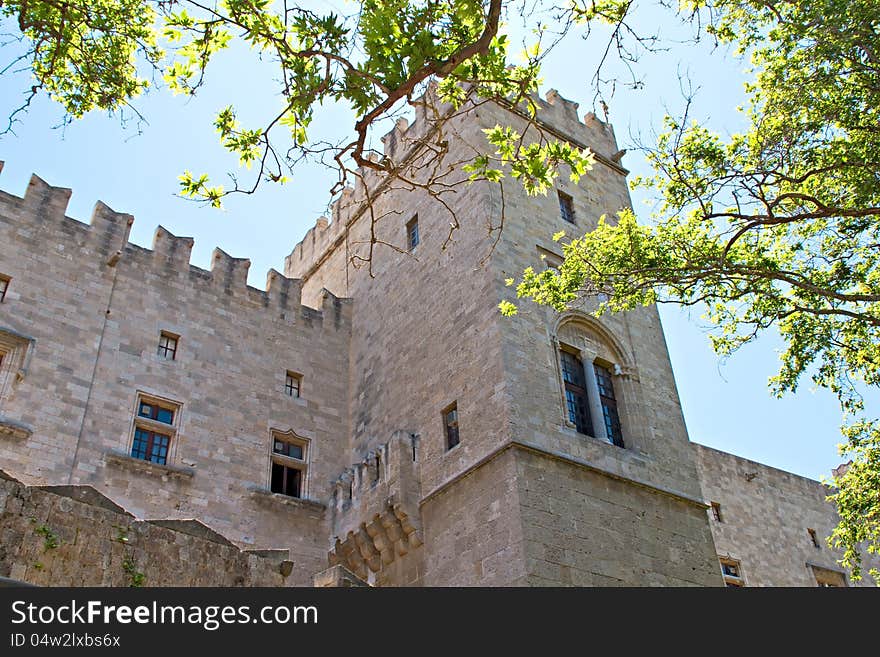 Castle of the Knights at Rhodes island, Greece