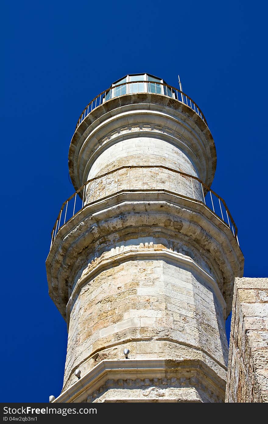 Venetian lighthouse at Chania. Crete, Greece. Venetian lighthouse at Chania. Crete, Greece